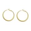 Super Flash Matte Plain Ring Earrings Light Luxury High-End Sense Simple Personality Earrings Fashionable Versatile Cold Feeling Earrings
