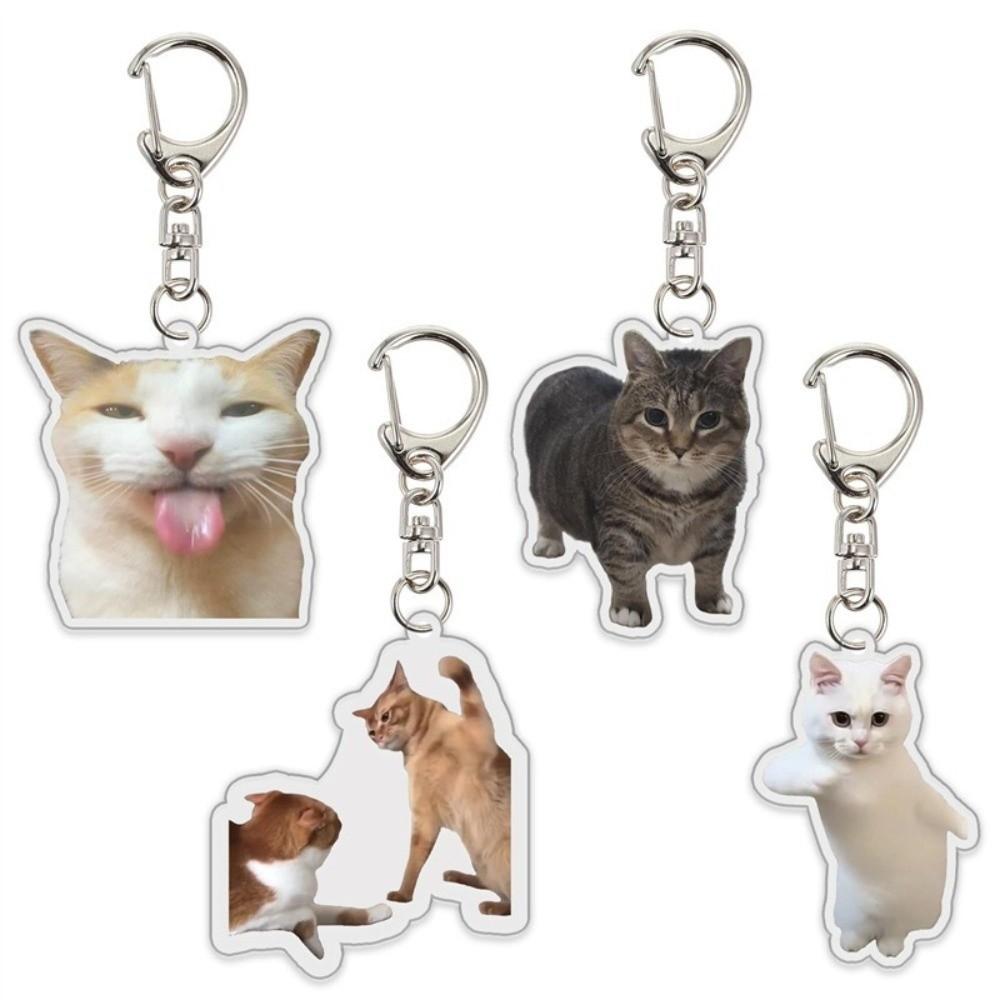 Lightweight Cat Head Keyring Cat Head Backpack Hanging Ornament For Backpack Decoration