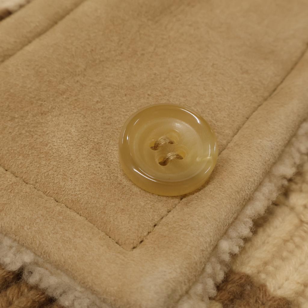 Kemit [Excellent Condition] Sheepskin Mouton/Wool Switch Blouson/ Jacket 42 beigeUsed