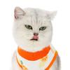 Pet Recovery Suit Soft Thin Breathable Prevent Licking Cotton Print Cat Post Surgery Shirt for Indoor Outdoor orange M