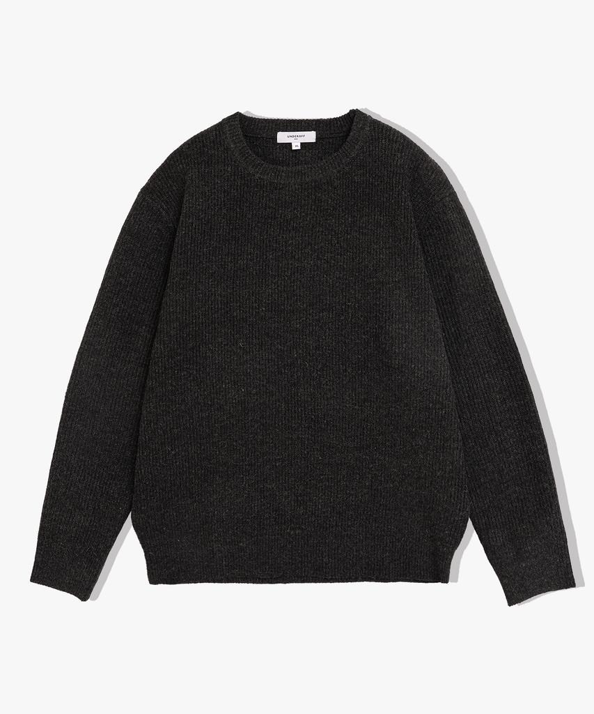 UNDEROFF Relaxed Fit Daily Round Knit Dark Gray