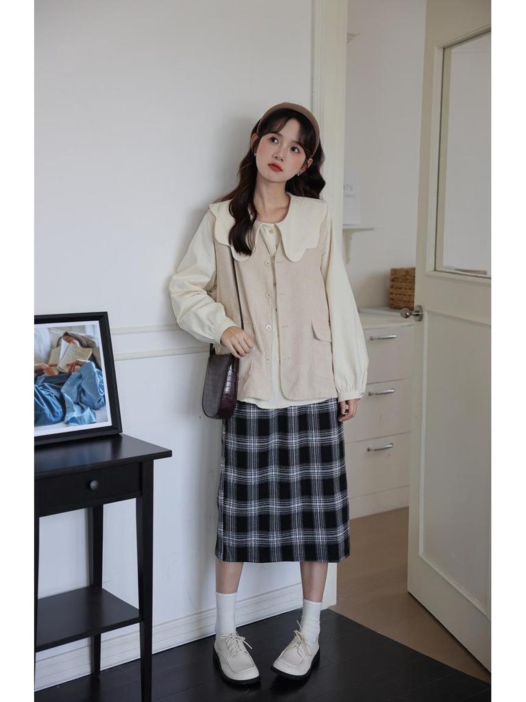 Chic French Doll Collar Shirt - Unique Early Spring Women's Fashion Top