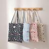 SEPWIK Women's Canvas Tote Bag, Shoulder Bag, Cute Cotton Shopping Bag with Large Capacity, Perfect for School or Travel, Navy