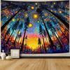 Spenlife Magical Library Tree Of Life Wall Tapestry, Fantasy Bookshelf Tree Tapestries For Room Decor, Enchanted Tapestry