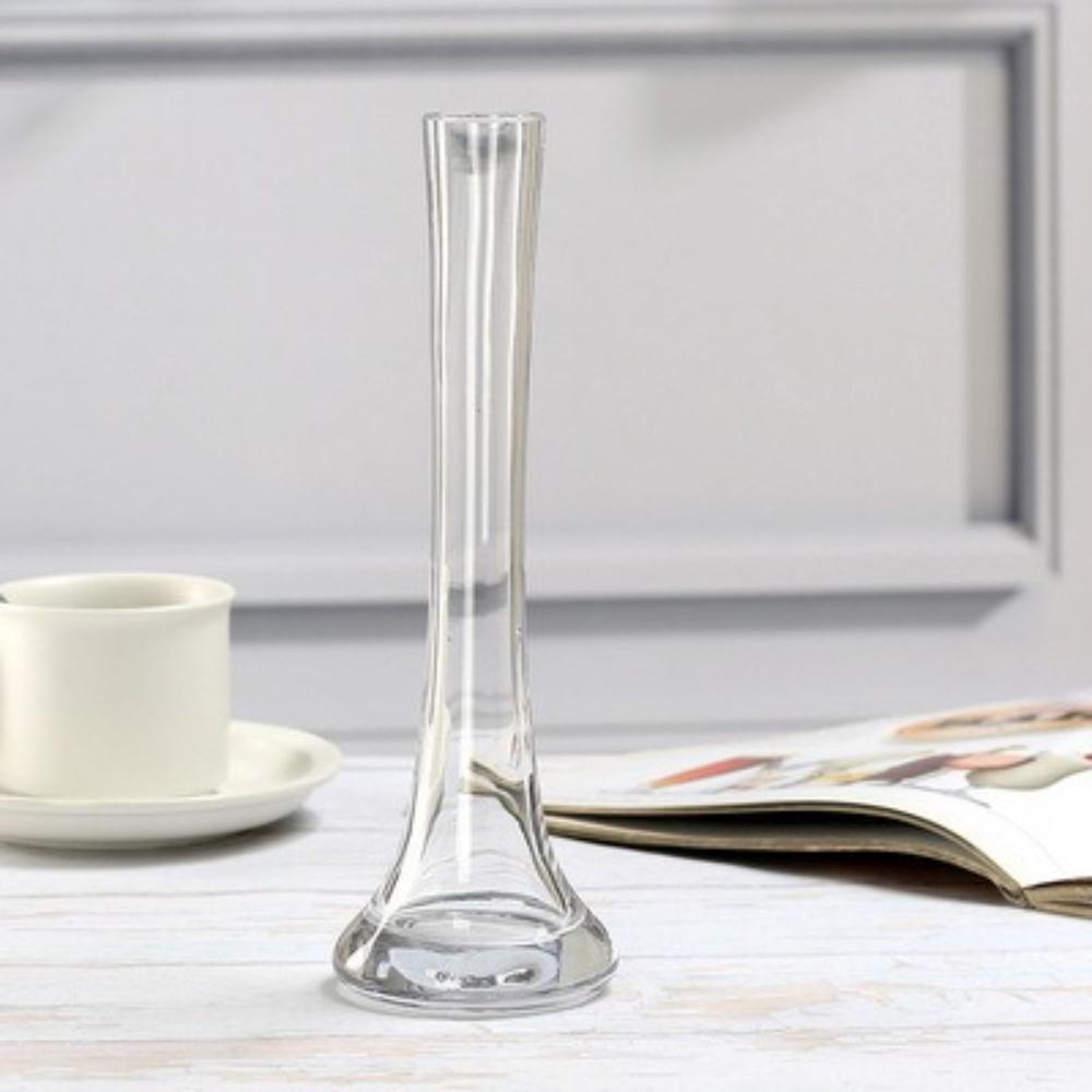

Fashionable Colored Transparent Glass Vase for Single Flower Arrangement Modern Table Decoration for Home Wedding Decoration чистий