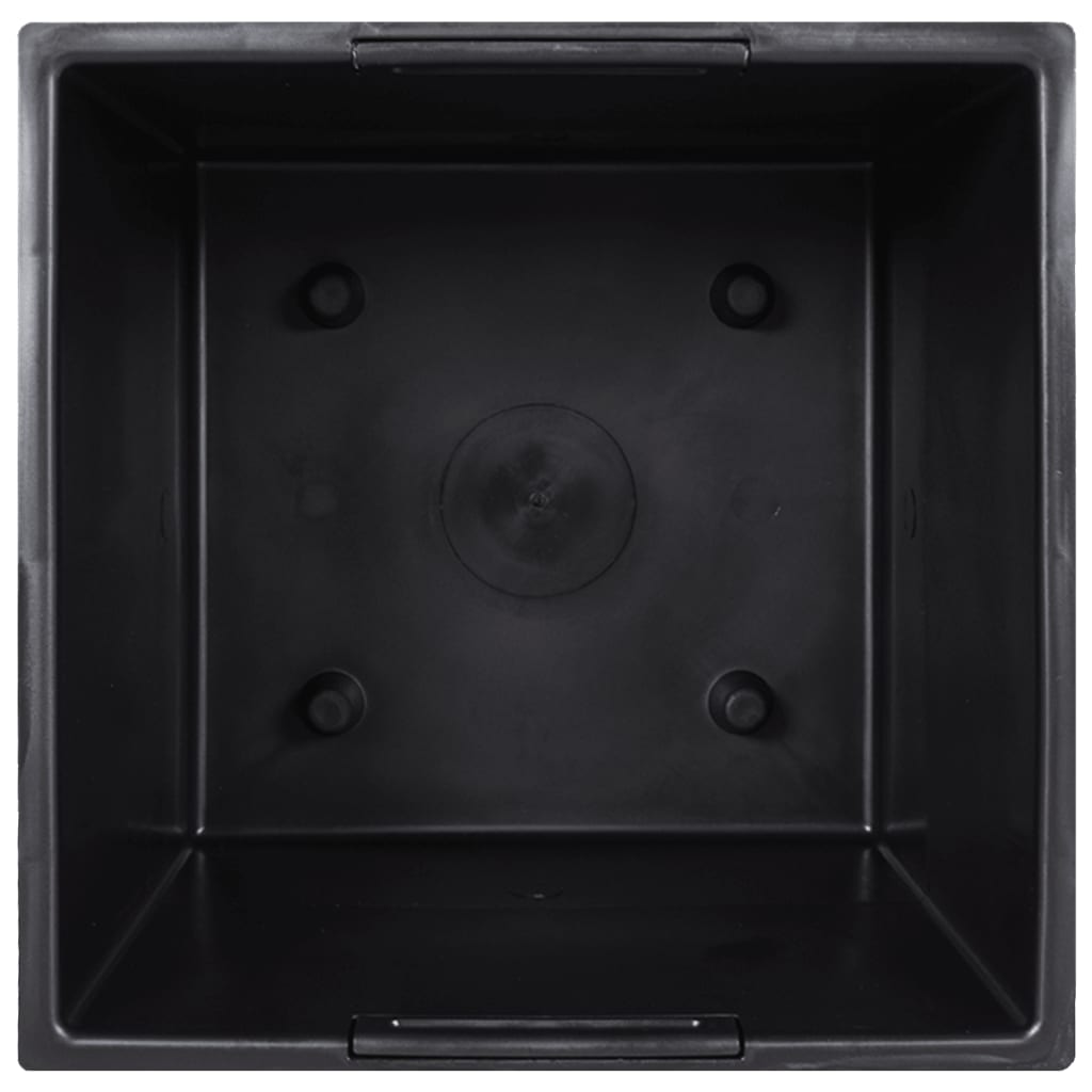 Pot with Inner Container, Anthracite, 21/49 L, PP Concrete