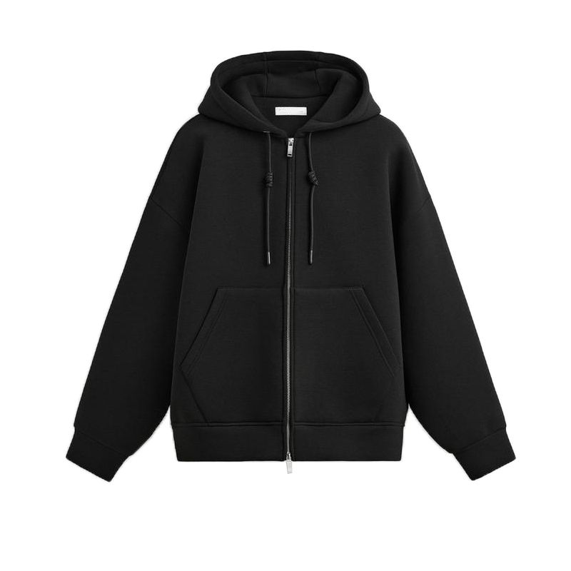 

Весенняя мужская одежда Брюки-джоггеры 1437411 1437313 Толстовка на молнии с капюшоном 1437410 14312 Black Tops L