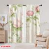 2 Stück, 2D-Flachdruck Beliebte Vorhangpaneele Pfingstrosentraum Polyesterstoff (ohne Stange) Dekorationen für Zuhause Perfekt für