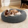 Plush Round Pet Bed Dogs Cats Winter Warm Nest Heavyweight Faux Fur Cushion 40-100cm