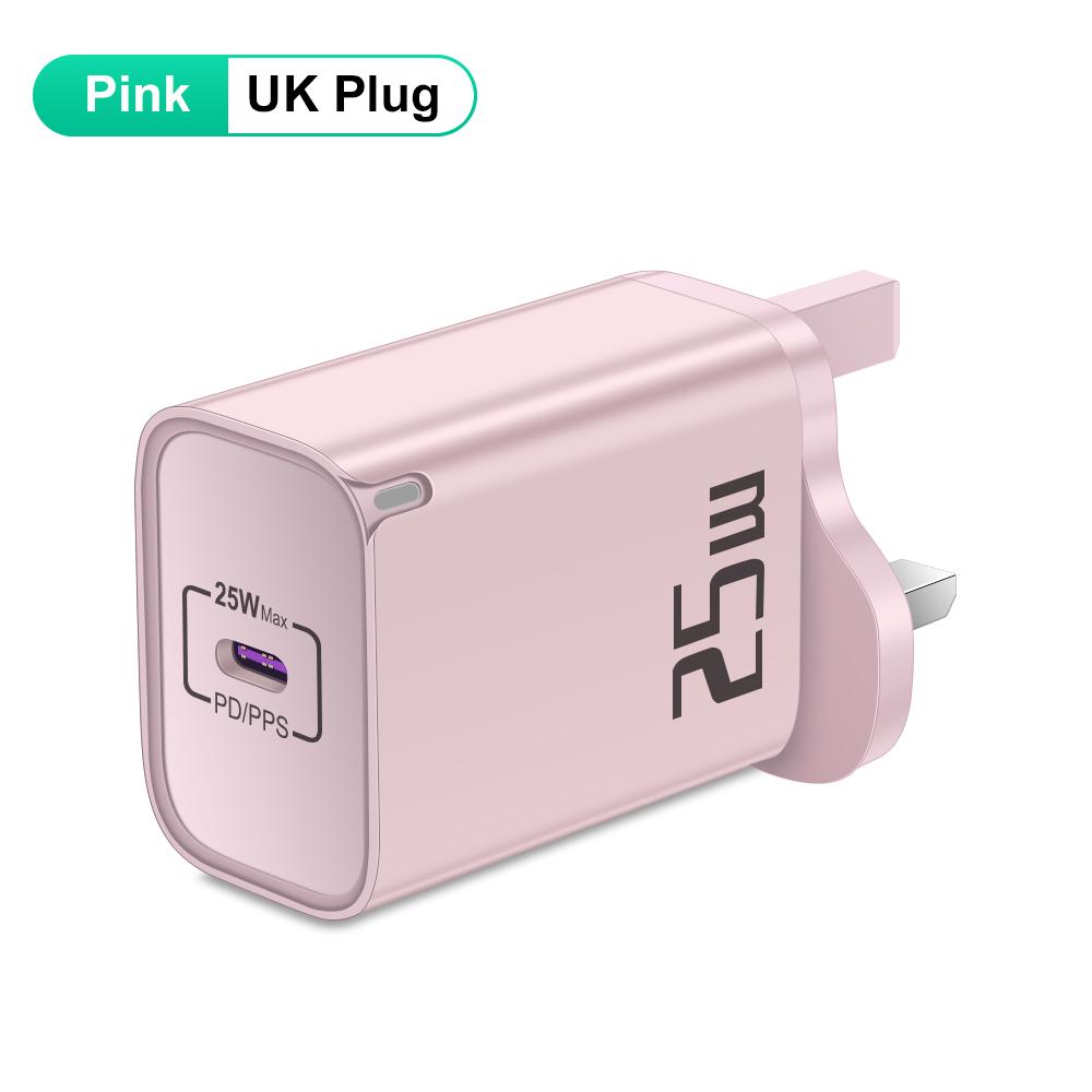 25W PD Charger Fast Charging Phone Charger Type C Quick Charge 3.0 Adapter For iPhone Samsung Xiaomi EU/US/UK Plug Wall Charger