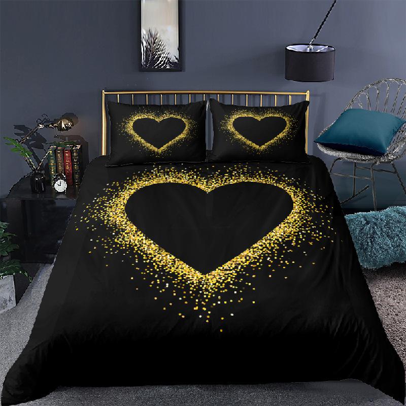 

Love Swan Bedspread Cover Love-themed Sleep Bedding Collection Microfiber Fabric Comforter Cover King Size Full For Lover Couple Valentine Day EU single(135x200cm)