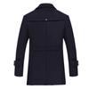 Herbst und Winter Herren Trenchcoat Business Casual Mittleren Alters und Älteren Herren Wolle Trenchcoat