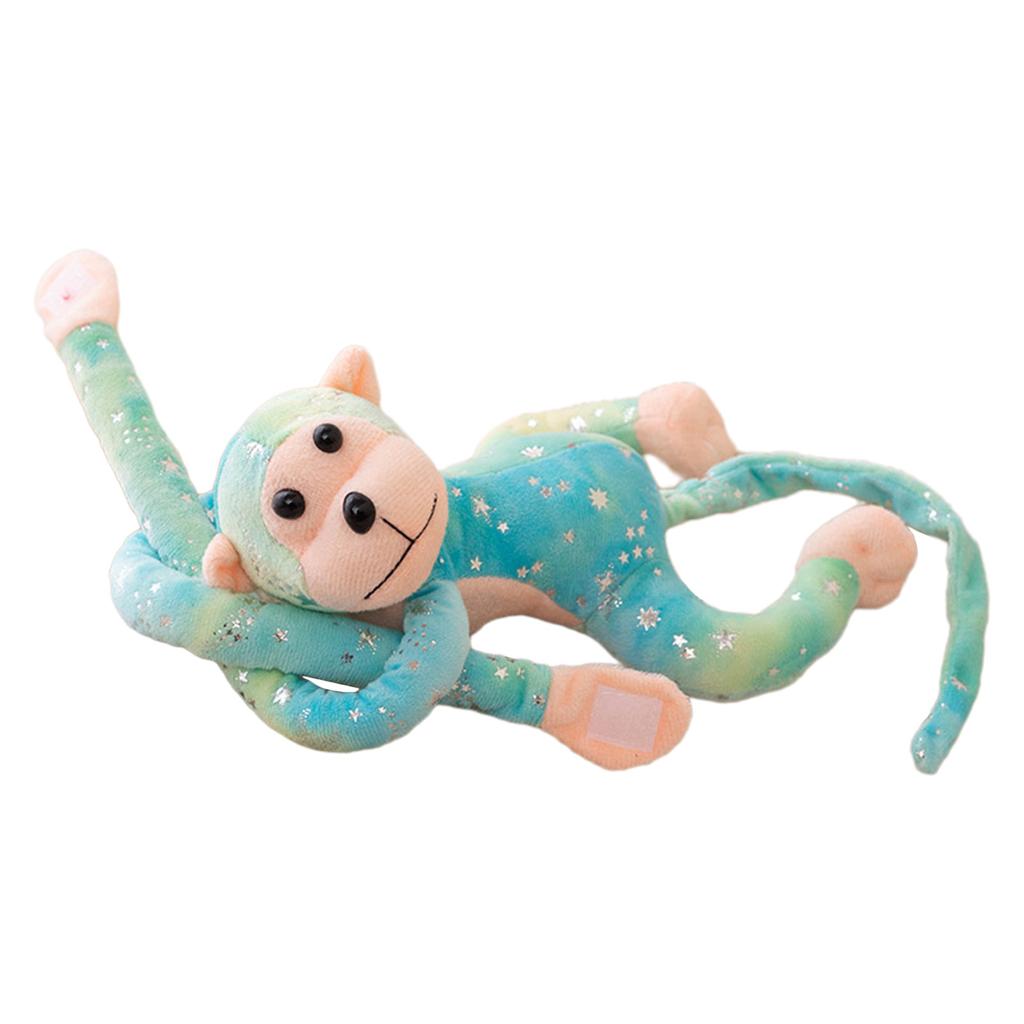 Colorful Long Arm Monkey Plush Toy Soft and Huggable Stuffed Doll Creative Cartoon Hangable Animal Decorative Gift