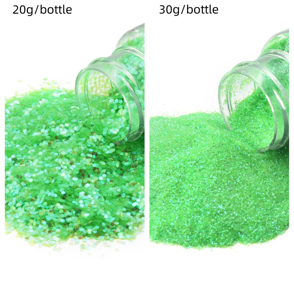 20/30g Glitter Sprinkles Powder Colorful Hexagonal Sparkly Powder Nail Art For Handicraft Creative Nail Paillette Decoration