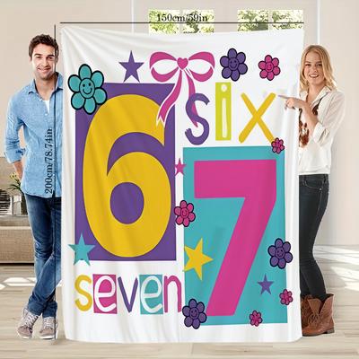 Bedruckte Decke Nummer 67 - Eine bequeme Bettdecke für alle Jahreszeiten, ideal als Weihnachts-/Geburtstagsgeschenk