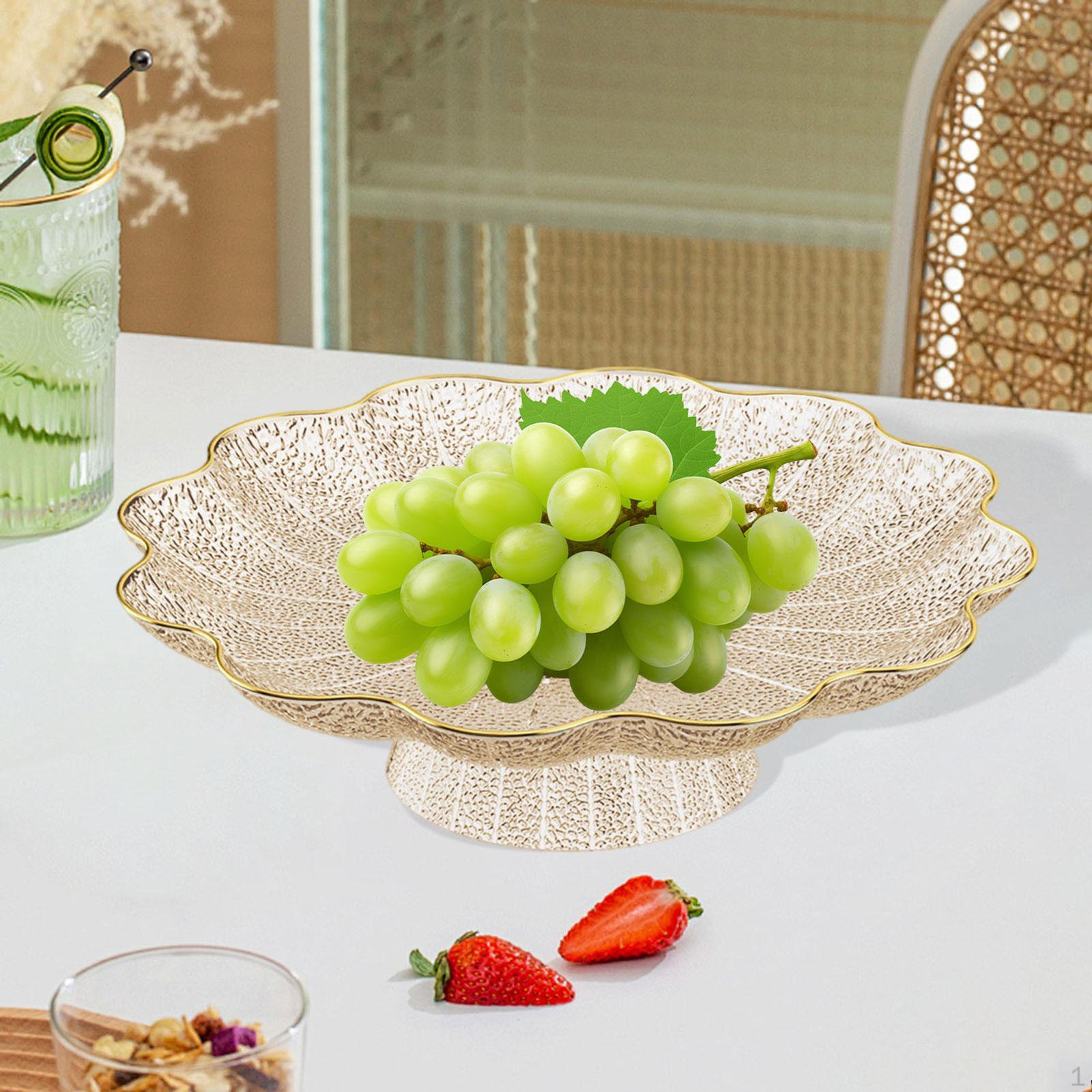 

Фруктовница на ножке, корзина, многоцелевой декоративный поднос для хранения, подставка для закусок для конфет, овощей golden