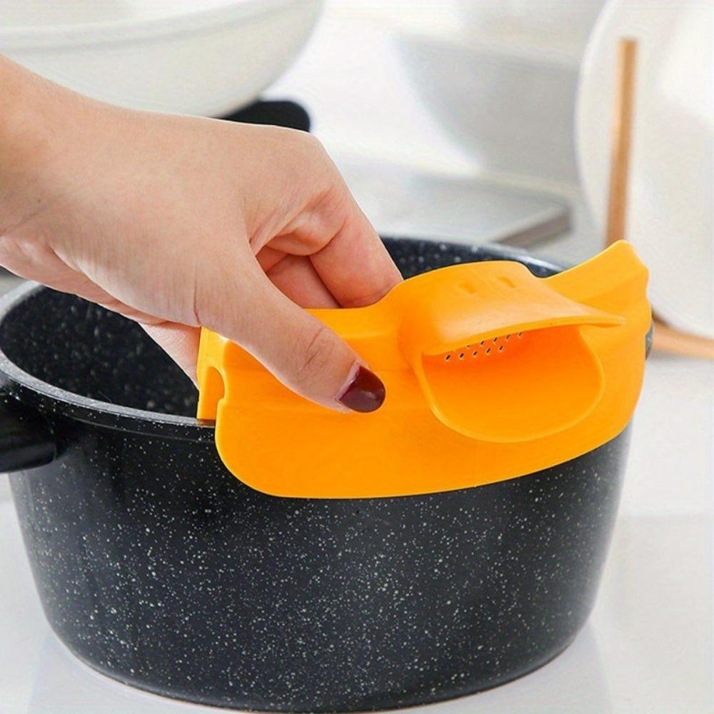 Anti-spill Cookware Pots and Pans Rounded Edge Deflector Duckbill Liquid Deflector Spout Soup Pourer Kitchen Gadgets