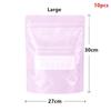 10 Pcs Aluminum Foil Storage Bags Freezer Sealed Organizers Food Packaging Reusable Pantry Odor-Proof Bag Kitchen Essential