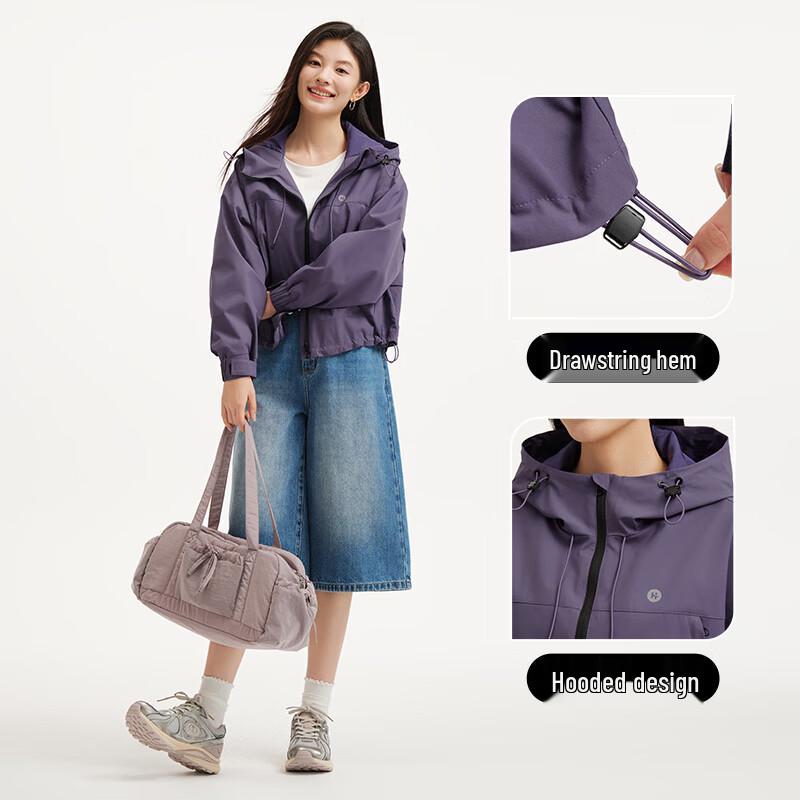 Hotwind 2026 Spring Women's Hooded Windbreaker Jacket