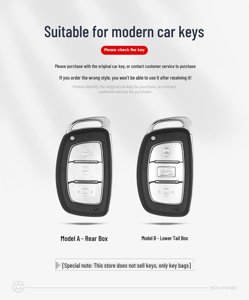 Protective Key Cover for 2019 Hyundai Elantra, Sonata, Verna, & Tucson Models