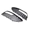 Black Left Right Front Hood Fog Light Lower Grill Grille Cover For A3 2012-2016 Replacement 8V3807681