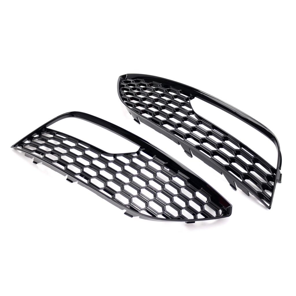 Black Left Right Front Hood Fog Light Lower Grill Grille Cover For A3 2012-2016 Replacement 8V3807681