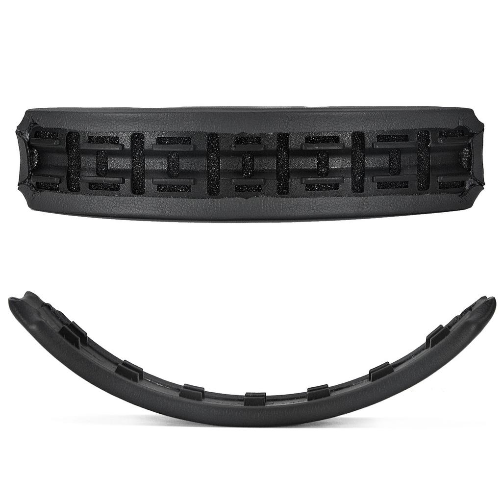 High Quality Memory Foam & Protein Leather Breathable Headband Cover Replacement for QC35/QC45 Headband-Black/White