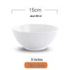 Minimalist White Ceramic Dinner Bowls (Set of 10)
