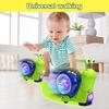 Glowing & Music-Playing Crawling Snail Toy, Auto-Sensing Interactive Musical Toy for Toddlers – Green