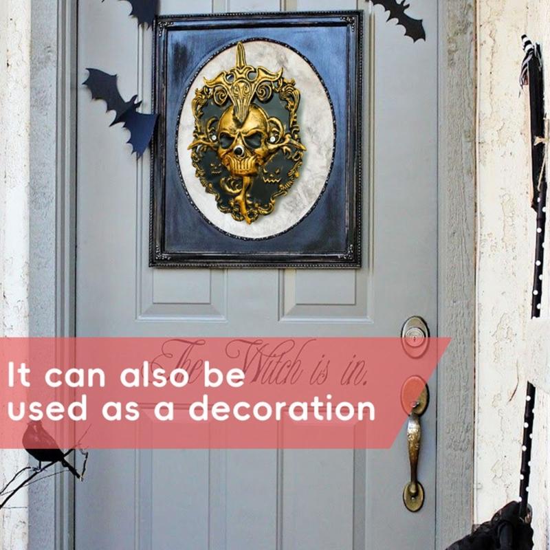 Alloys Halloweens Doorbells Features Frightening Effects Easyly Installation For Home Security And Spooky Decoration