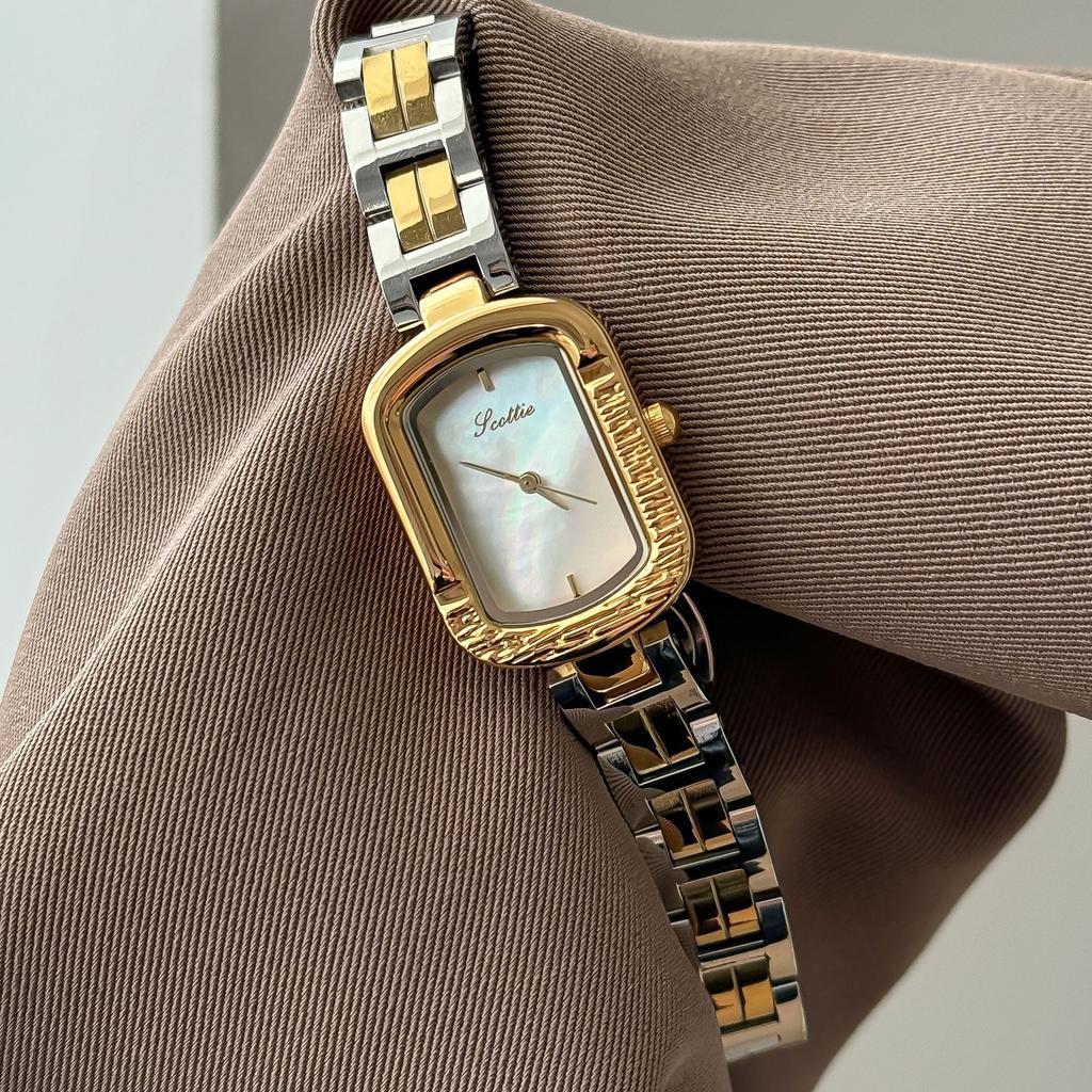 Watch Steel Belt Temperament Fashion E-Commerce Square Fritillary Face Women'S Watch