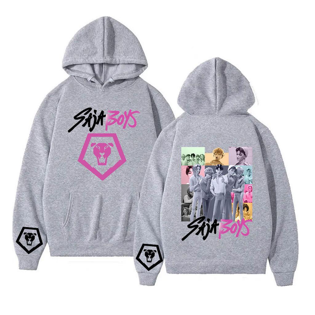 Women's Printed Round Neck Pullover Sweatshirt Hooded Drawstring Sweatshirt Top