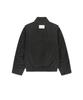 MATIN KIM Buckle High Neck Utility Jumper In Charcoal