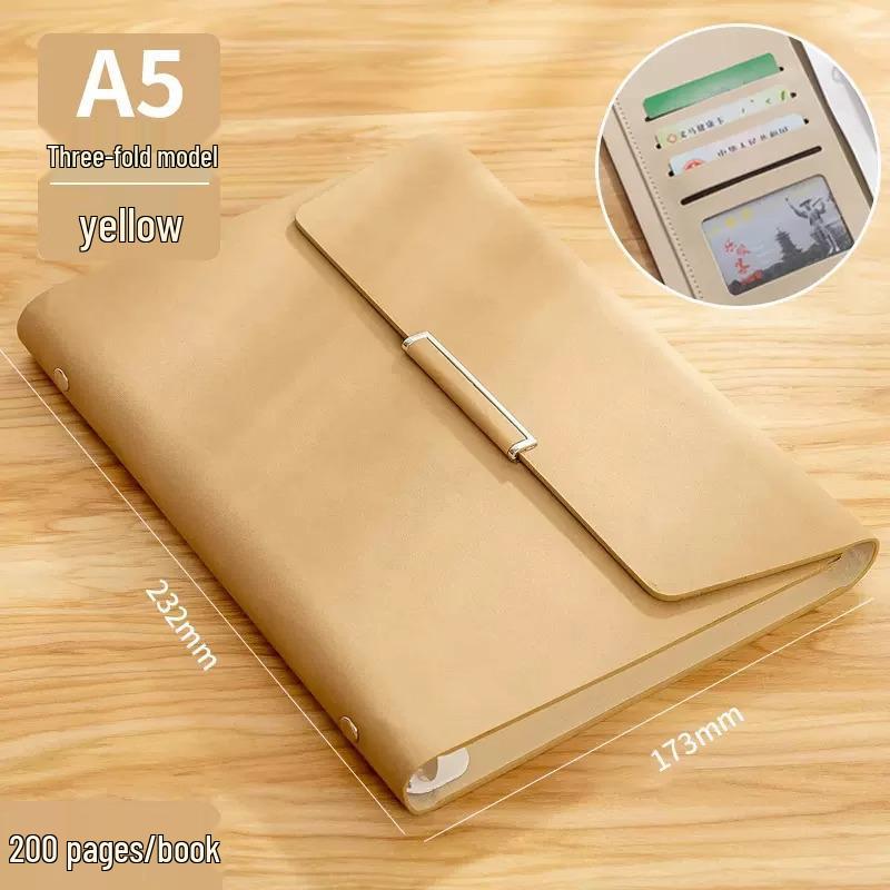 İş ve Öğrenciler İçin Çıkarılabilir Sert Kapaklı Gevşek Yapraklı Defter