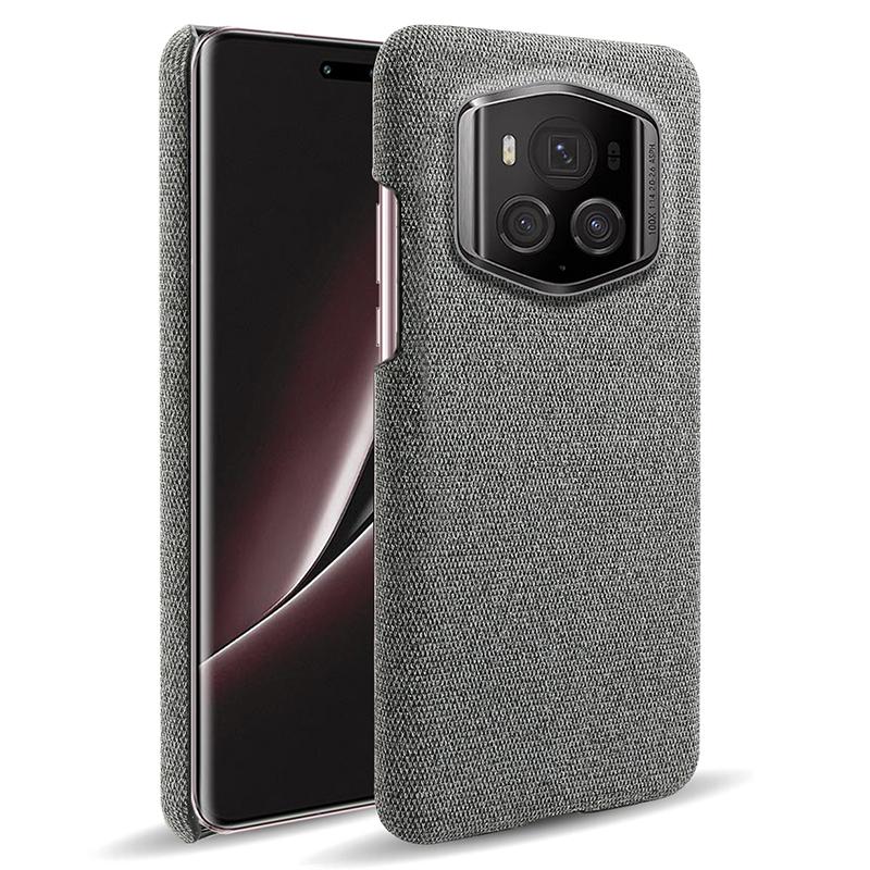 Para Honor Magic6 RSR Porsche Design 5G Capa de Telefone Tecido+PC Capa Traseira à Prova de Quedas