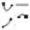 16 Pin Wiring Harness ISO Adaptor Cable Non-destructive Transfer Perfect Fit 185mm 7.28 Length For Pioneer DEH Radio