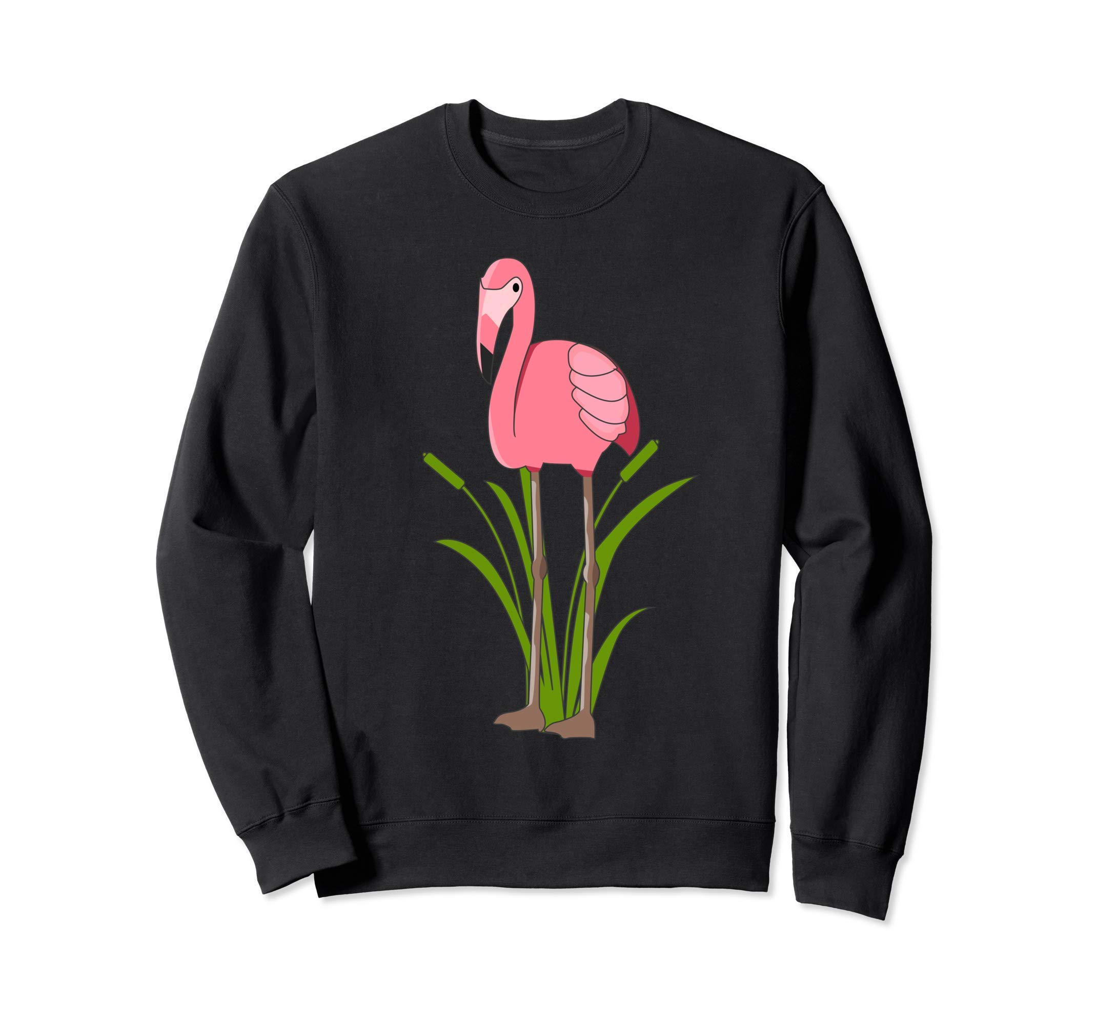 

Pink Flamingo Summer Bird Lawn Decoration Summer Beach Sweatshirt