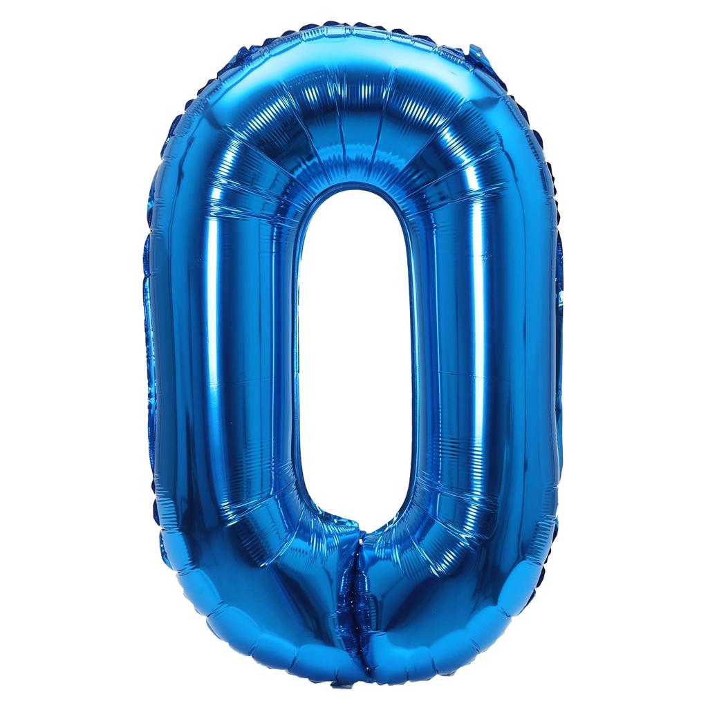 32inch Blue Number Foil Balloon 0-9 for Birthday Party Decoration Baby Shower Supplie Boy Man Toddler Baby Birthday Decoration