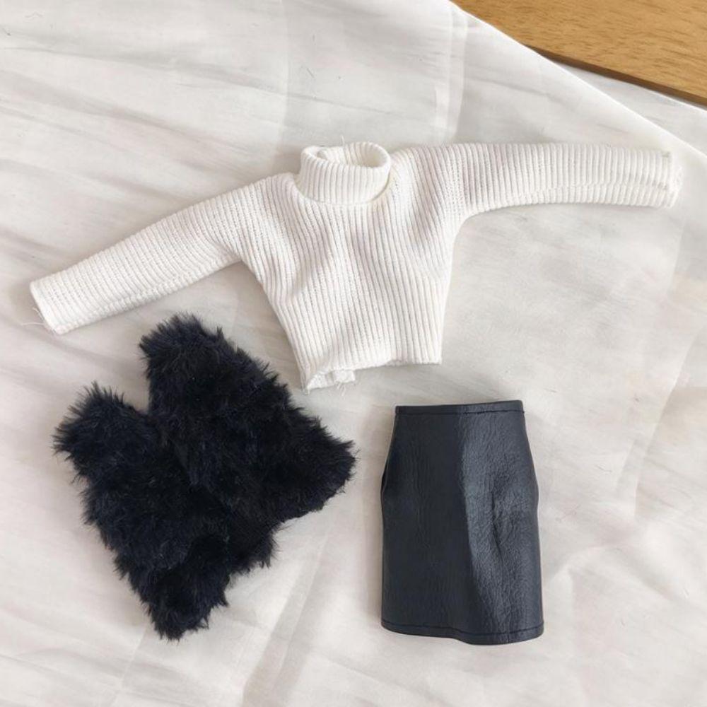 Fashion Winter Wool Overcoat Tops Cute 1/6 Dolls Accessories For 11.5 Inch Doll/for 30cm Doll