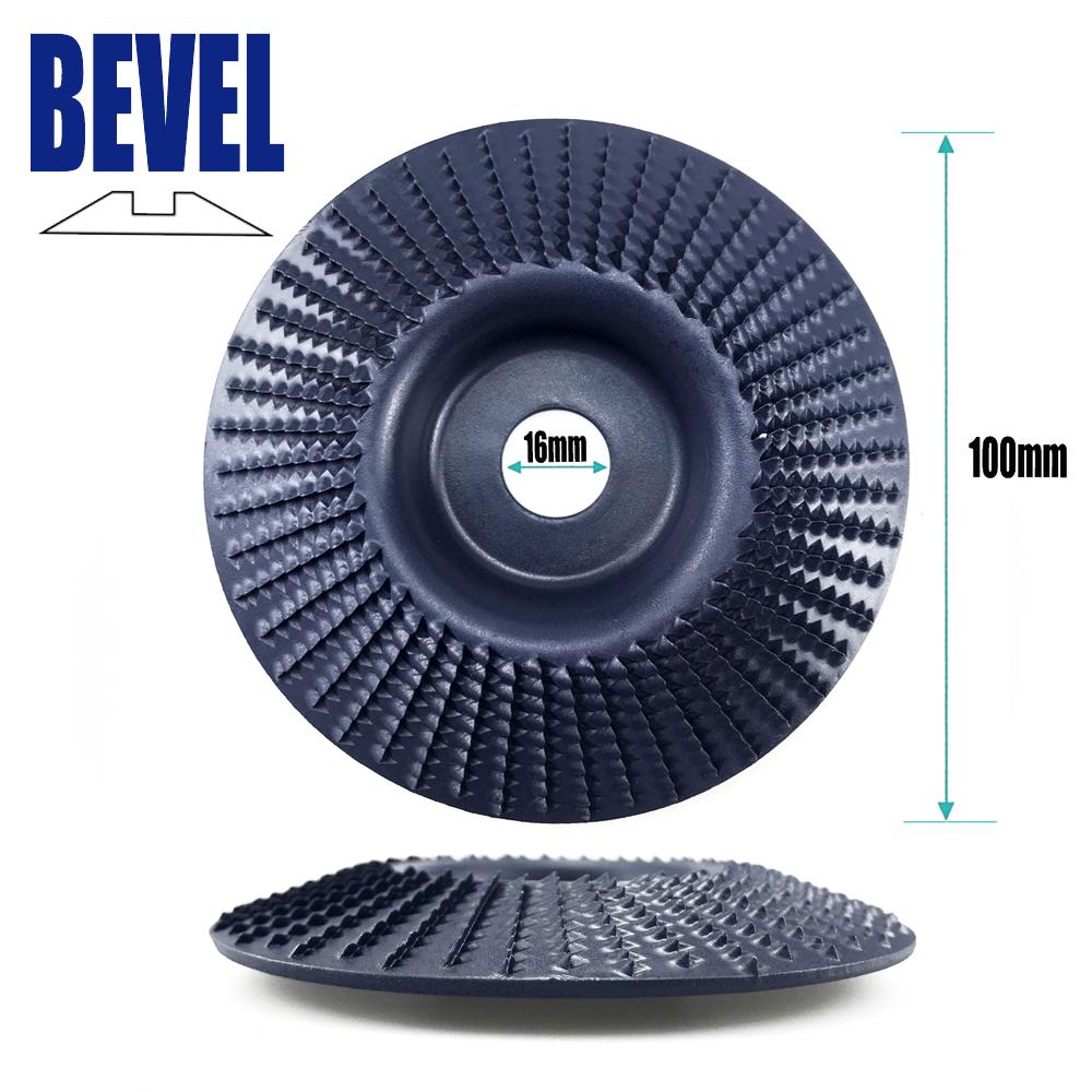 100mm Plane Bevel Angle Grinding Wheel 16/22mm Aperture Rotary Disc Sanding Woods Carving Tool Abrasive Disc for Angle Grinder