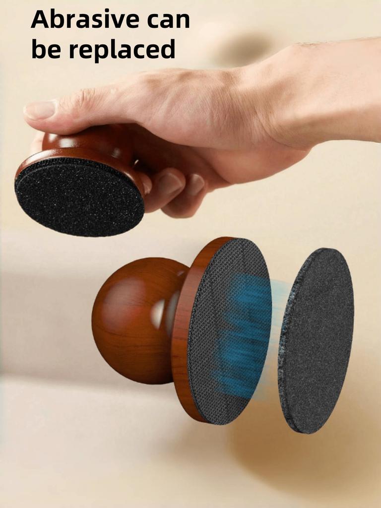 1 Stück Holz-Nagelfeile für Haustiere, Hunde-Pflegeinstrument, Haushalts-Abnehmbarer Krallenschleifer, Nagelabkratzer, Schleifmittel kann ersetzt werden