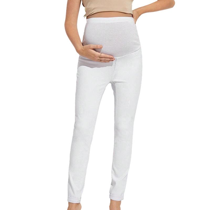 Maternity High Waist Ripped Skinny Jeans