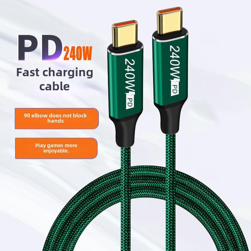 240W USB-C To C 5A PD Fast Charge Cable for Laptop & Phone
