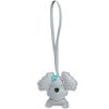 Adorable Curly Dog Keychain PU Leather Bag Charm With Secure Metal Hook For Purse Backpack Decoration Lightweight Design