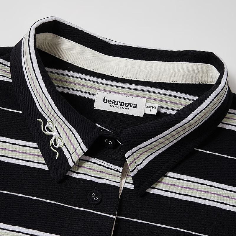 Teenie Weenie Bearnova Women's Striped Polo T-Shirt