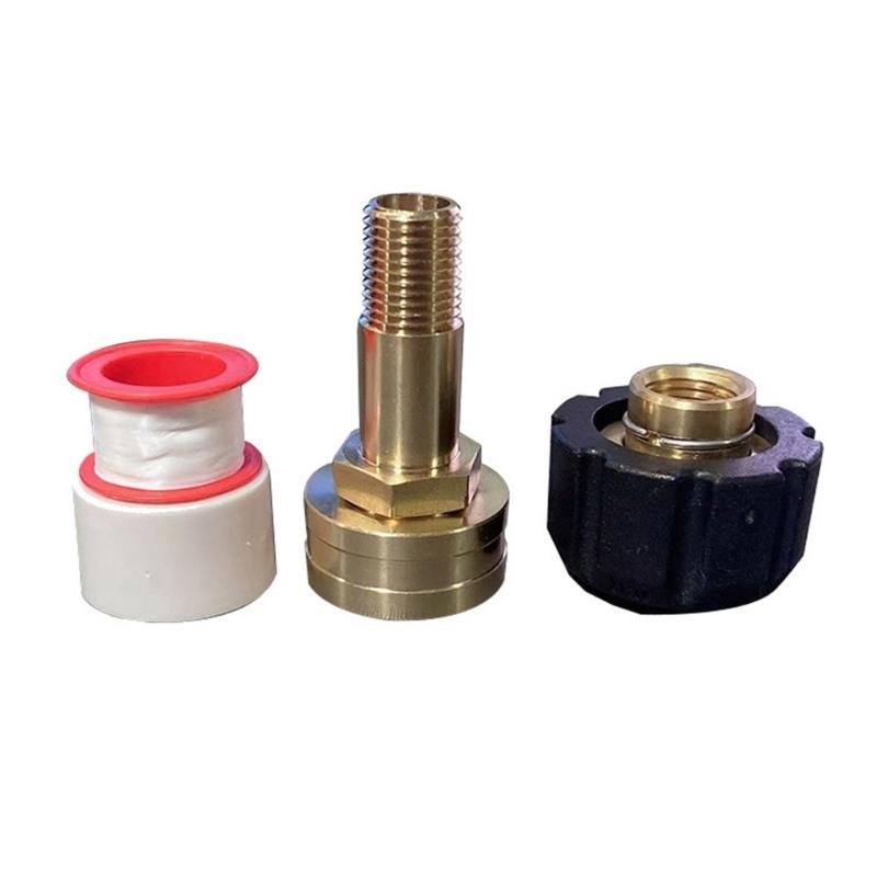 Quick Connects Brass Garden Hose Adapter Female Connector for High Pressure Washer Guns and 3/4Inch Garden Hose Systems