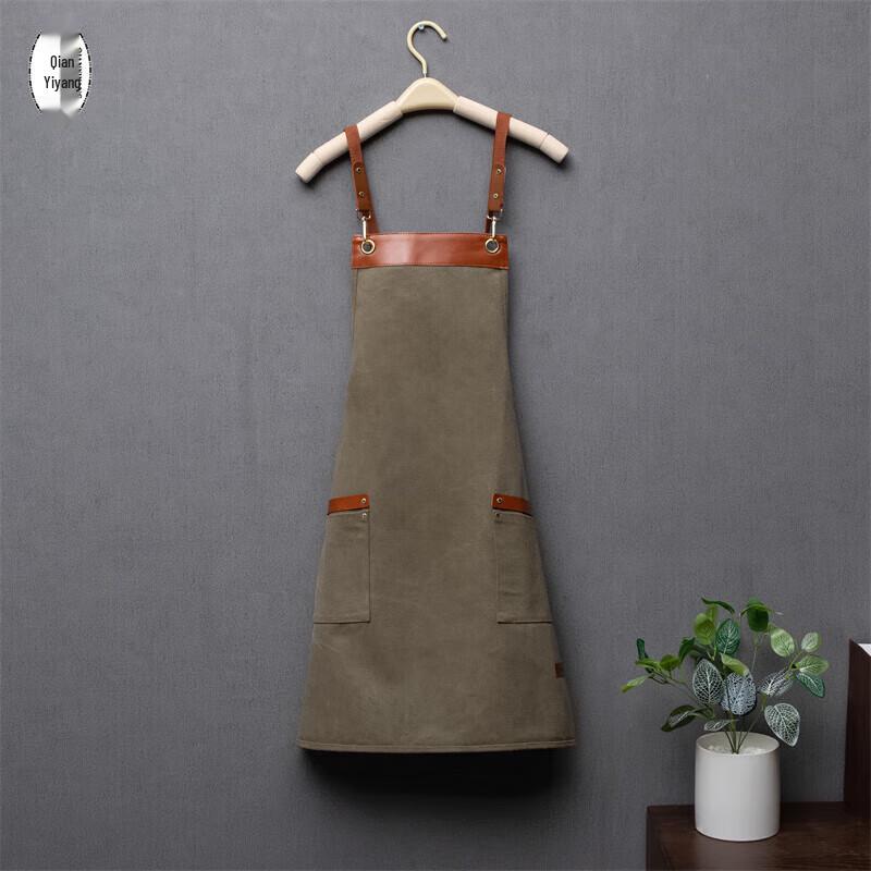 QIANYIYANG Pure Cotton Canvas Apron