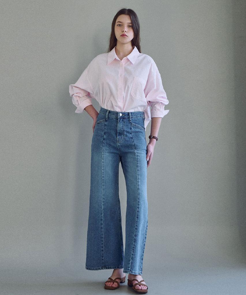 LUSIDA Loose Fit Cotton Shirt