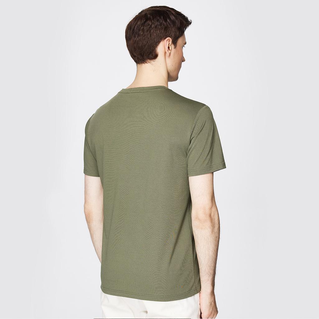 Men's Fashion Casual Light Luxury Short-sleeved T-shirt with Mulberry Silk and 7A Antibacterial Properties