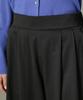 Nano Universe Wide F Women's Two-Tuck Pants, 010, Black, 673-5127302